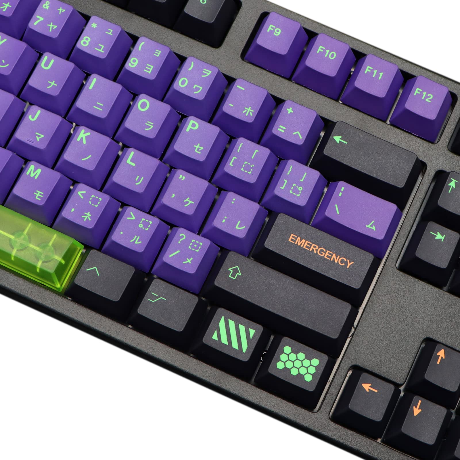 Amazon.com: Keycaps Purple Black Keycaps, MOLGRIA 134 Set Unit-01